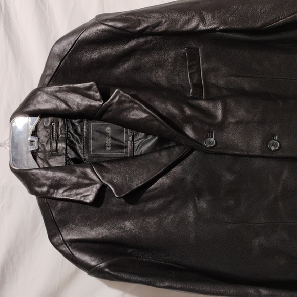 Excelled Classy Black Leather Jacket Sz.2XL - Picture 2 of 16